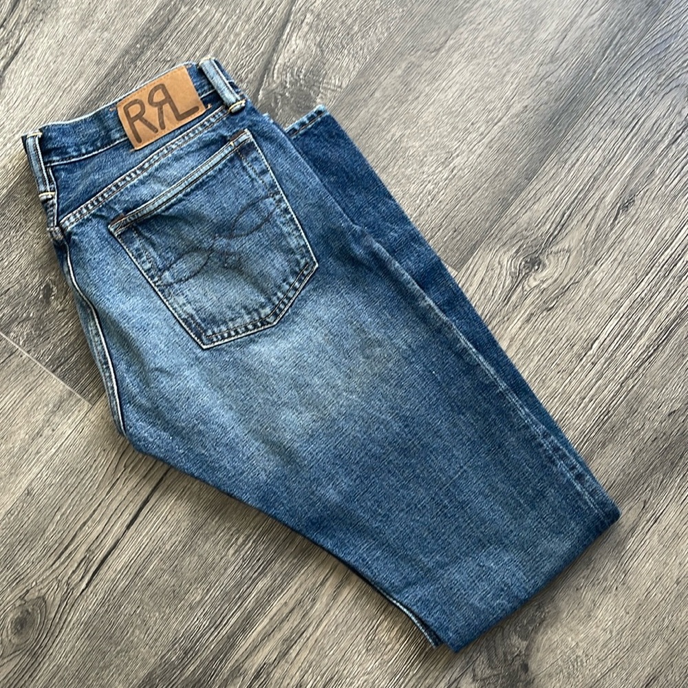 Double RL denim. Size 30/34 blue slim fit.